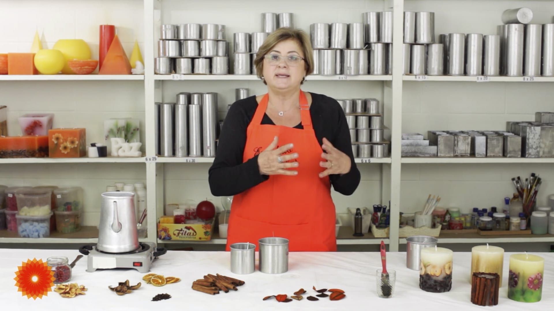 Vela Artesanal com Elementos