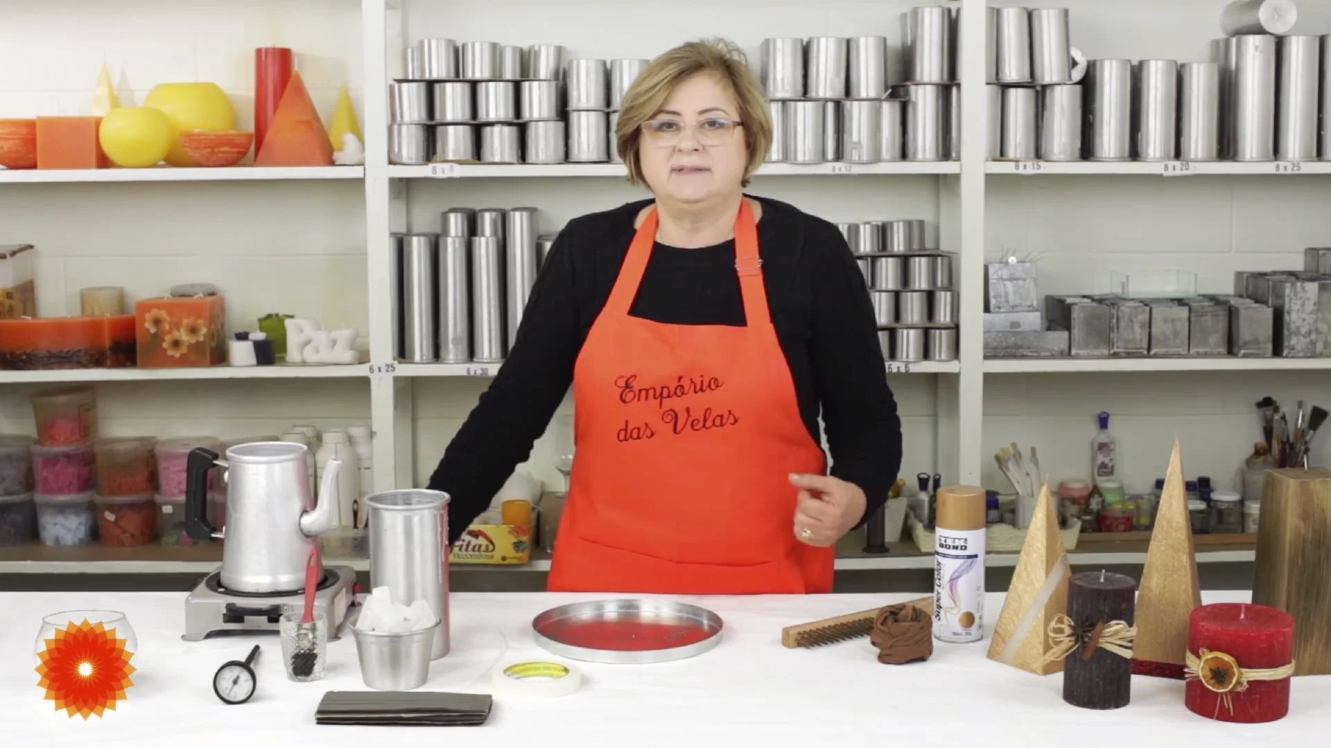 Vela Artesanal com Textura