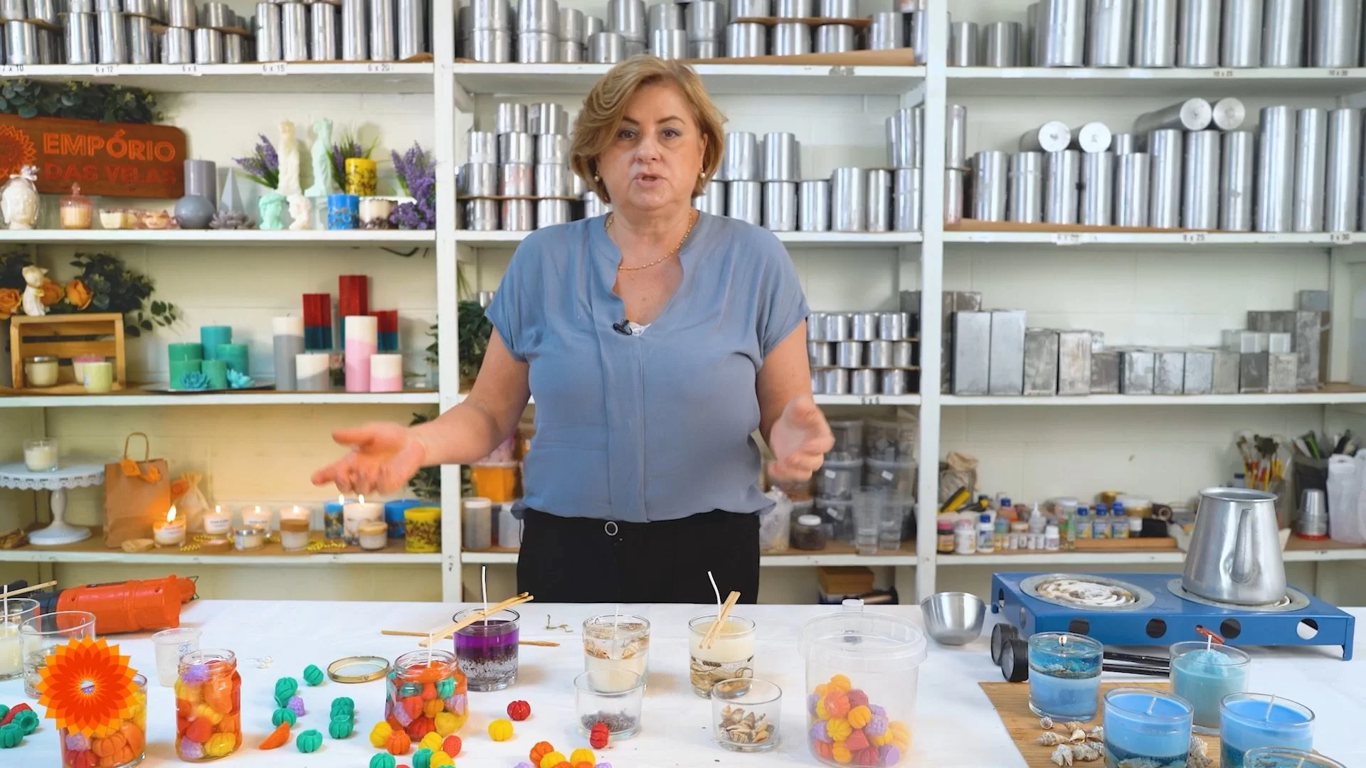 Vela de cera natural com gel